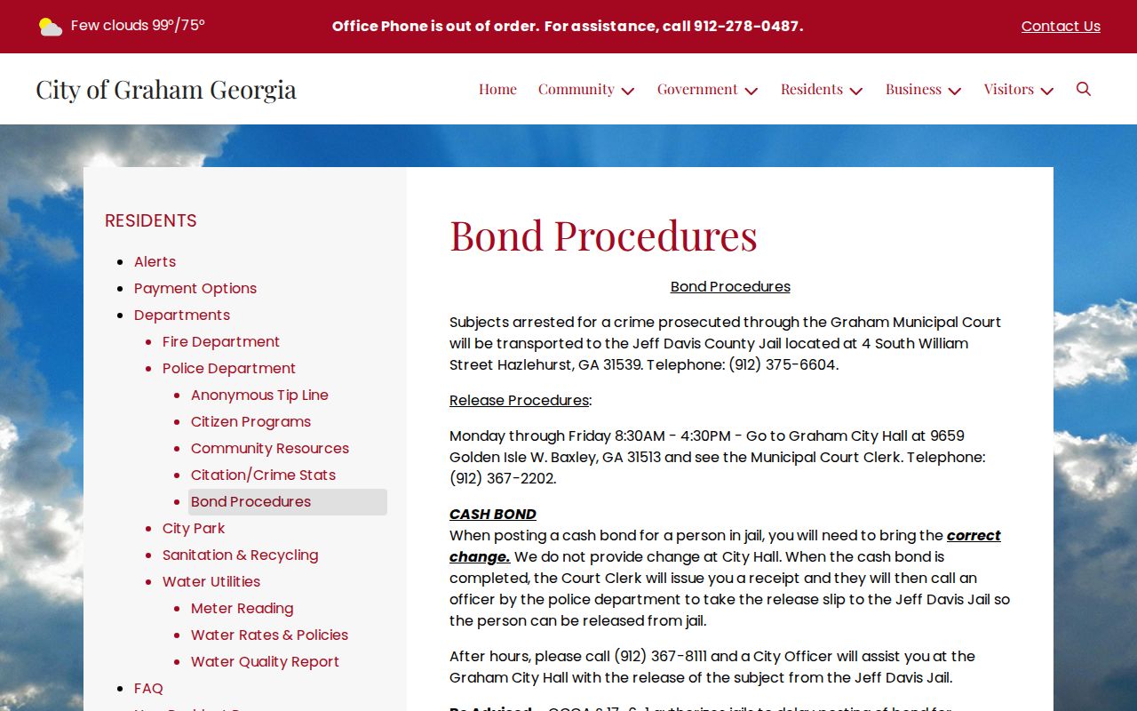 Graham municipal and Appling County criminal case routing